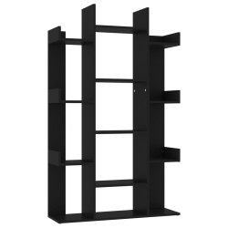 vidaXL Bücherregal Schwarz 86x25,5x140 cm Holzwerkstoff