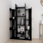 vidaXL Bücherregal Schwarz 86x25,5x140 cm Holzwerkstoff vidaXL Bücherregal Schwarz 86x25,5x140 cm Holzwerkstoff