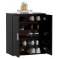 vidaXL Schuhschrank Schwarz 60x35x70 cm Holzwerkstoff vidaXL Schuhschrank Schwarz 60x35x70 cm Holzwerkstoff