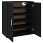 vidaXL Schuhschrank Schwarz 60x35x70 cm Holzwerkstoff vidaXL Schuhschrank Schwarz 60x35x70 cm Holzwerkstoff