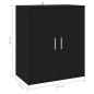 vidaXL Schuhschrank Schwarz 60x35x70 cm Holzwerkstoff vidaXL Schuhschrank Schwarz 60x35x70 cm Holzwerkstoff