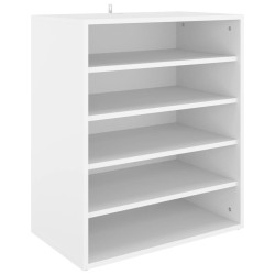 vidaXL Schuhschrank Weiß 60x35x70 cm Holzwerkstoff