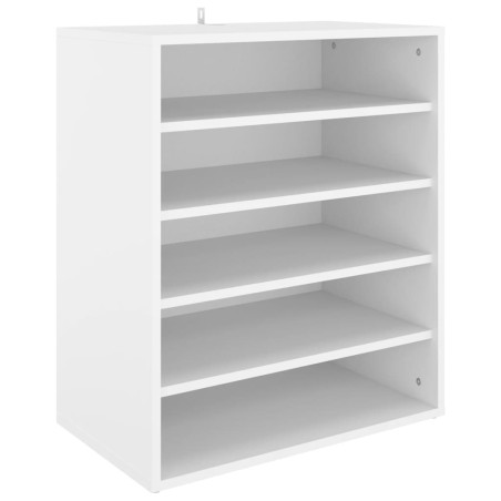 vidaXL Schuhschrank Weiß 60x35x70 cm Holzwerkstoff