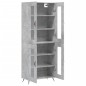 Highboard Betongrau 69,5x34x180 cm Holzwerkstoff Highboard Betongrau 69,5x34x180 cm Holzwerkstoff