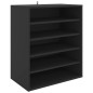 vidaXL Schuhschrank Schwarz 60x35x70 cm Holzwerkstoff vidaXL Schuhschrank Schwarz 60x35x70 cm Holzwerkstoff