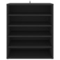 vidaXL Schuhschrank Schwarz 60x35x70 cm Holzwerkstoff vidaXL Schuhschrank Schwarz 60x35x70 cm Holzwerkstoff