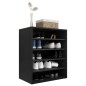 vidaXL Schuhschrank Schwarz 60x35x70 cm Holzwerkstoff vidaXL Schuhschrank Schwarz 60x35x70 cm Holzwerkstoff