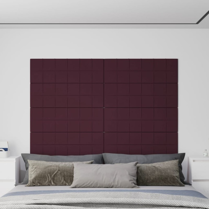 Wandpaneele 12 Stk. Lila 90x30 cm Stoff 3,24 m² Wandpaneele 12 Stk. Lila 90x30 cm Stoff 3,24 m²