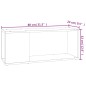 vidaXL TV-Schrank Weiß 80x24x32 cm Holzwerkstoff vidaXL TV-Schrank Weiß 80x24x32 cm Holzwerkstoff