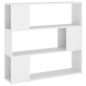 vidaXL Bücherregal Raumteiler Weiß 100x24x94 cm vidaXL Bücherregal Raumteiler Weiß 100x24x94 cm
