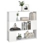 vidaXL Bücherregal Raumteiler Weiß 100x24x94 cm vidaXL Bücherregal Raumteiler Weiß 100x24x94 cm