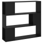 vidaXL Bücherregal Raumteiler Schwarz 100x24x94 cm vidaXL Bücherregal Raumteiler Schwarz 100x24x94 cm