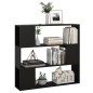 vidaXL Bücherregal Raumteiler Schwarz 100x24x94 cm vidaXL Bücherregal Raumteiler Schwarz 100x24x94 cm