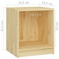 vidaXL Nachttisch 35,5x33,5x41,5 cm Massivholz Kiefer vidaXL Nachttisch 35,5x33,5x41,5 cm Massivholz Kiefer