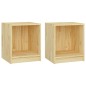 vidaXL Nachttische 2 Stk. 35,5x33,5x41,5 cm Massivholz Kiefer vidaXL Nachttische 2 Stk. 35,5x33,5x41,5 cm Massivholz Kiefer