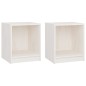 vidaXL Nachttische 2 Stk. Weiß 35,5x33,5x41,5 cm Massivholz Kiefer vidaXL Nachttische 2 Stk. Weiß 35,5x33,5x41,5 cm Massivholz Kiefer