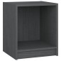 vidaXL Nachttisch Grau 35,5x33,5x41,5 cm Massivholz Kiefer vidaXL Nachttisch Grau 35,5x33,5x41,5 cm Massivholz Kiefer