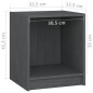 vidaXL Nachttisch Grau 35,5x33,5x41,5 cm Massivholz Kiefer vidaXL Nachttisch Grau 35,5x33,5x41,5 cm Massivholz Kiefer