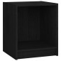 vidaXL Nachttisch Schwarz 35,5x33,5x41,5 cm Massivholz Kiefer vidaXL Nachttisch Schwarz 35,5x33,5x41,5 cm Massivholz Kiefer