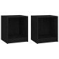 vidaXL Nachttische 2 Stk. Schwarz 35,5x33,5x41,5 cm Massivholz Kiefer vidaXL Nachttische 2 Stk. Schwarz 35,5x33,5x41,5 cm Massivholz Kiefer