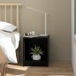 vidaXL Nachttische 2 Stk. Schwarz 35,5x33,5x41,5 cm Massivholz Kiefer vidaXL Nachttische 2 Stk. Schwarz 35,5x33,5x41,5 cm Massivholz Kiefer