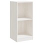 vidaXL Beistellschrank Weiß 35,5x33,5x76 cm Massivholz Kiefer vidaXL Beistellschrank Weiß 35,5x33,5x76 cm Massivholz Kiefer