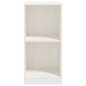 vidaXL Beistellschrank Weiß 35,5x33,5x76 cm Massivholz Kiefer vidaXL Beistellschrank Weiß 35,5x33,5x76 cm Massivholz Kiefer