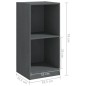 vidaXL Beistellschrank Grau 35,5x33,5x76 cm Massivholz Kiefer vidaXL Beistellschrank Grau 35,5x33,5x76 cm Massivholz Kiefer