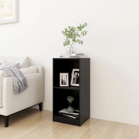 vidaXL Beistellschrank Schwarz 35,5x33,5x76 cm Massivholz Kiefer