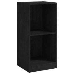 vidaXL Beistellschrank Schwarz 35,5x33,5x76 cm Massivholz Kiefer