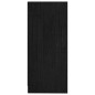 vidaXL Beistellschrank Schwarz 35,5x33,5x76 cm Massivholz Kiefer vidaXL Beistellschrank Schwarz 35,5x33,5x76 cm Massivholz Kiefer