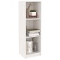vidaXL Bücherregal/Raumteiler Weiß 36x33x110 cm Massivholz Kiefer vidaXL Bücherregal/Raumteiler Weiß 36x33x110 cm Massivholz Kiefer