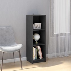 vidaXL Bücherregal/Raumteiler Grau 36x33x110 cm Massivholz Kiefer