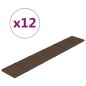 vidaXL Wandpaneele 12 Stk. Braun 90x15 cm Stoff 1,62 m² vidaXL Wandpaneele 12 Stk. Braun 90x15 cm Stoff 1,62 m²