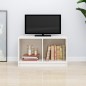 vidaXL TV-Schrank Weiß 70x33x42 cm Massivholz Kiefer vidaXL TV-Schrank Weiß 70x33x42 cm Massivholz Kiefer
