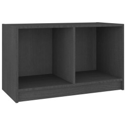 vidaXL TV-Schrank Grau 70x33x42 cm Massivholz Kiefer