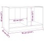 vidaXL TV-Schrank Grau 70x33x42 cm Massivholz Kiefer vidaXL TV-Schrank Grau 70x33x42 cm Massivholz Kiefer