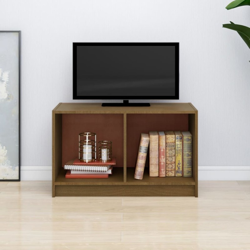 vidaXL TV-Schrank Honigbraun 70x33x42 cm Massivholz Kiefer vidaXL TV-Schrank Honigbraun 70x33x42 cm Massivholz Kiefer