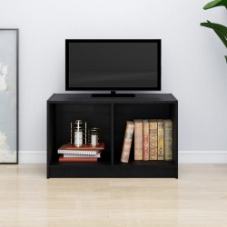 vidaXL TV-Schrank Schwarz 70x33x42 cm Massivholz Kiefer