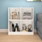 vidaXL Sideboard Weiß 70x33x76 cm Massivholz Kiefer vidaXL Sideboard Weiß 70x33x76 cm Massivholz Kiefer