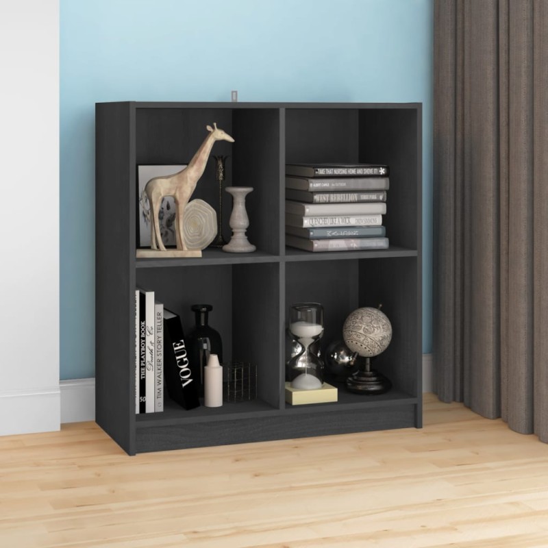 vidaXL Sideboard Grau 70x33x76 cm Massivholz Kiefer vidaXL Sideboard Grau 70x33x76 cm Massivholz Kiefer