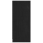 vidaXL Sideboard Schwarz 70x33x76 cm Massivholz Kiefer vidaXL Sideboard Schwarz 70x33x76 cm Massivholz Kiefer