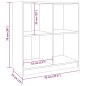 vidaXL Sideboard Schwarz 70x33x76 cm Massivholz Kiefer vidaXL Sideboard Schwarz 70x33x76 cm Massivholz Kiefer