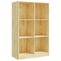 vidaXL Bücherregal 70x33x110 cm Massivholz Kiefer vidaXL Bücherregal 70x33x110 cm Massivholz Kiefer