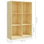vidaXL Bücherregal 70x33x110 cm Massivholz Kiefer vidaXL Bücherregal 70x33x110 cm Massivholz Kiefer