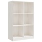 vidaXL Bücherregal Weiß 70x33x110 cm Massivholz Kiefer vidaXL Bücherregal Weiß 70x33x110 cm Massivholz Kiefer