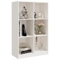 vidaXL Bücherregal Weiß 70x33x110 cm Massivholz Kiefer vidaXL Bücherregal Weiß 70x33x110 cm Massivholz Kiefer