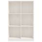 vidaXL Bücherregal Weiß 70x33x110 cm Massivholz Kiefer vidaXL Bücherregal Weiß 70x33x110 cm Massivholz Kiefer