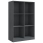 vidaXL Bücherregal Grau 70x33x110 cm Massivholz Kiefer vidaXL Bücherregal Grau 70x33x110 cm Massivholz Kiefer