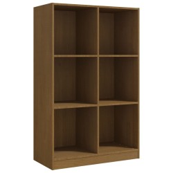 vidaXL Bücherregal Honigbraun 70x33x110 cm Massivholz Kiefer